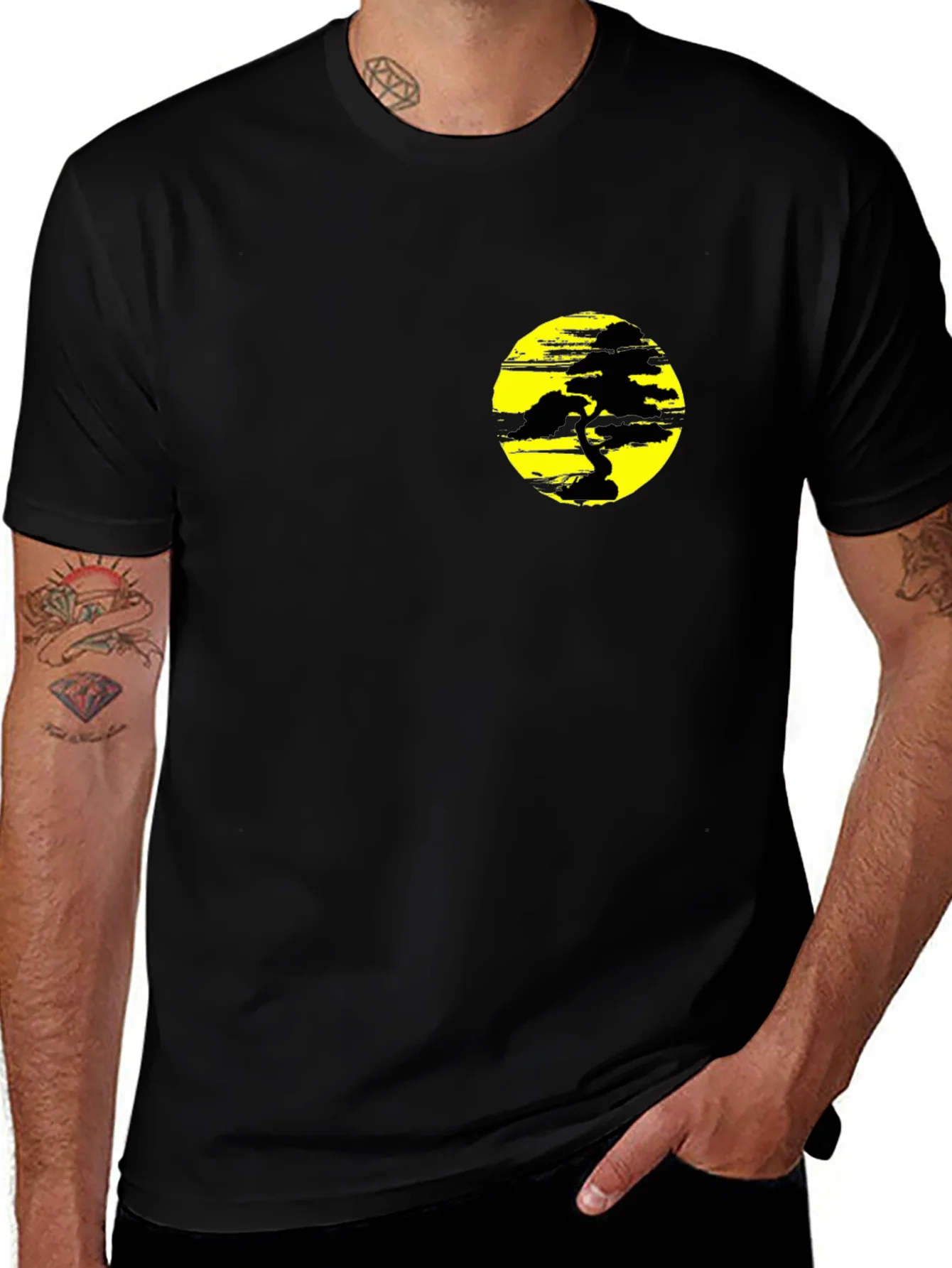 Rebbecca Black T-Shirt with Yellow Bonsai Graphic