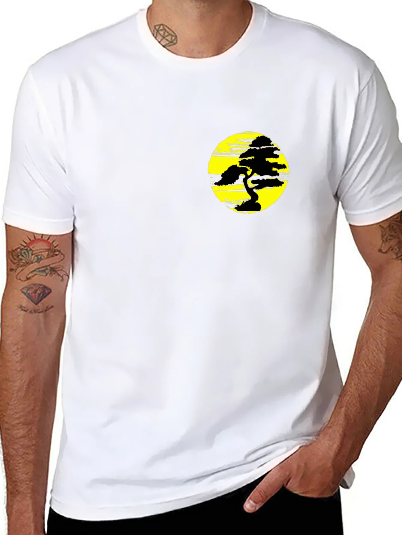 Rebbecca Black T-Shirt with Yellow Bonsai Graphic