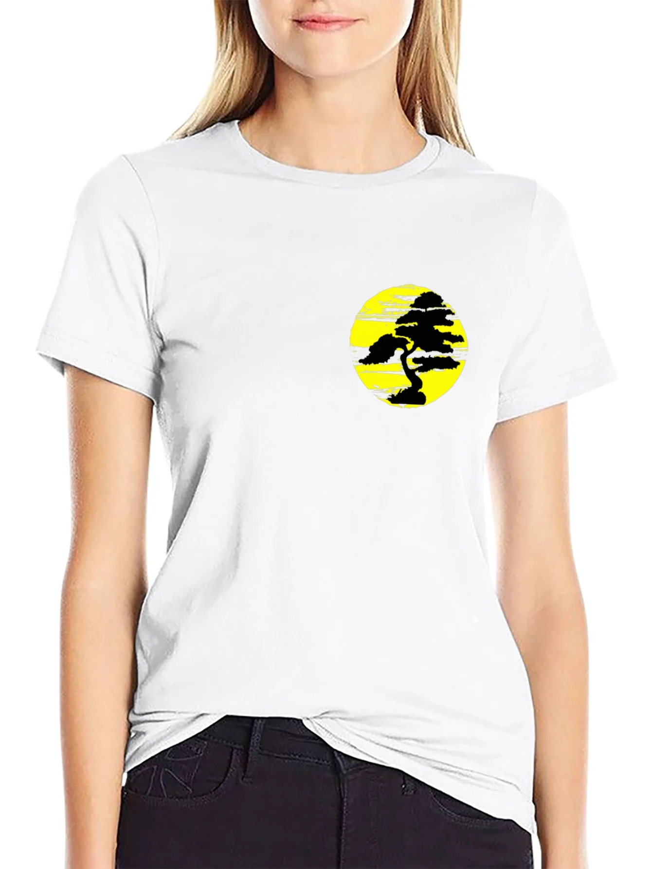 Rebbecca Black T-Shirt with Yellow Bonsai Graphic