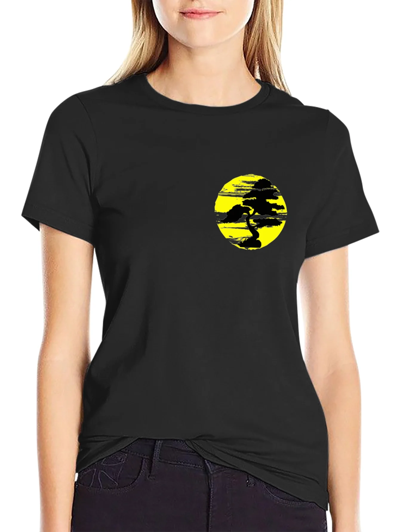 Rebbecca Black T-Shirt with Yellow Bonsai Graphic