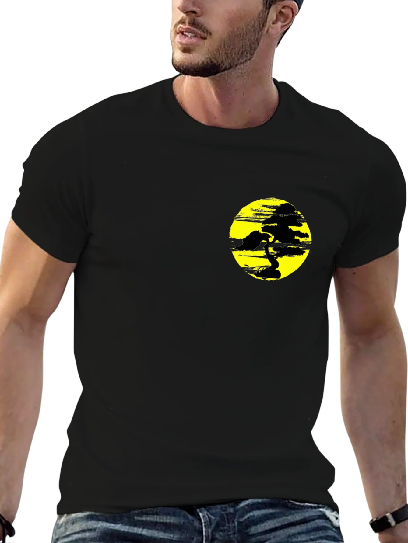 Rebbecca Black T-Shirt with Yellow Bonsai Graphic