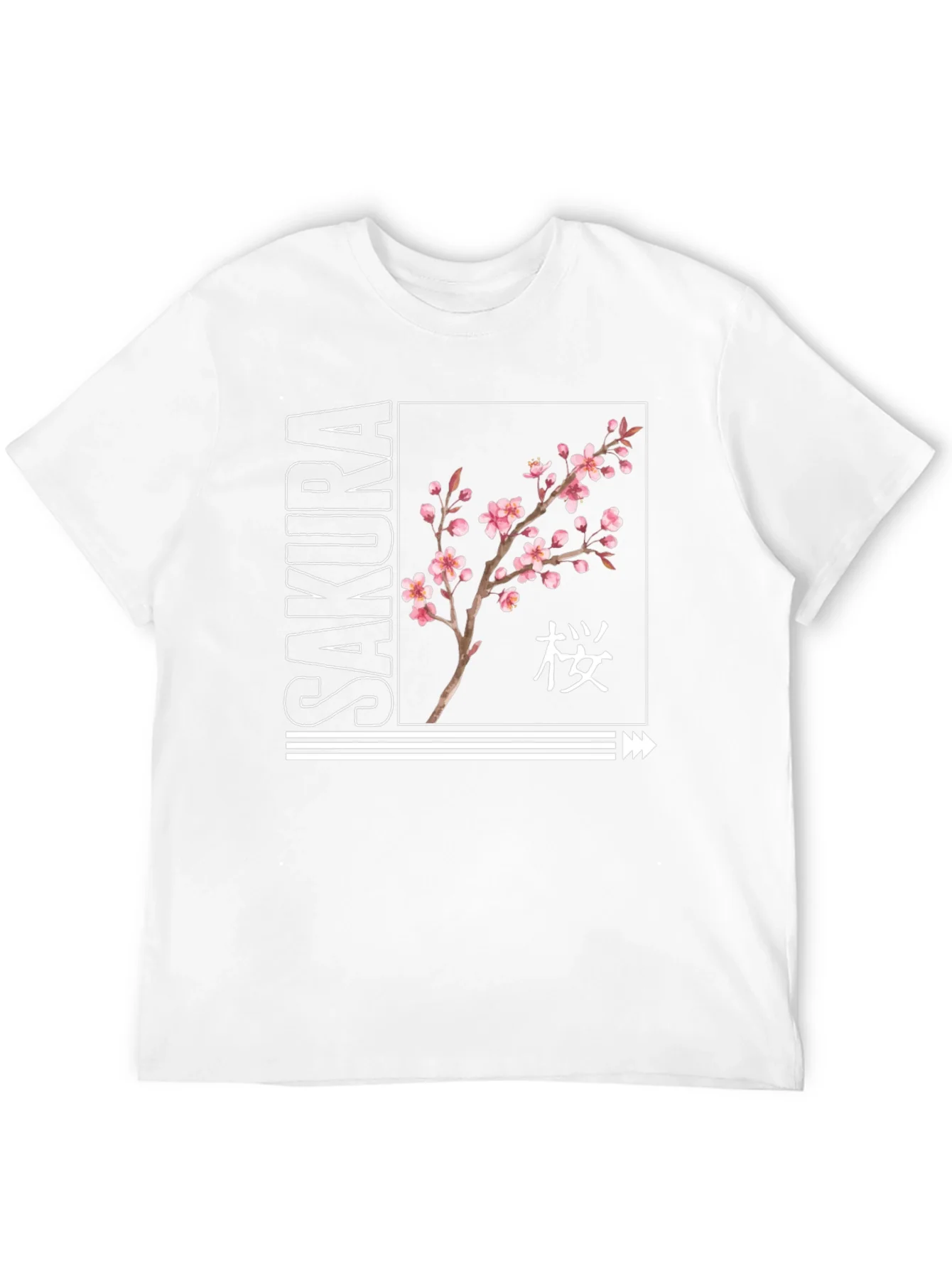 Rebbecca Sakura Blossom Black Graphic T-Shirt
