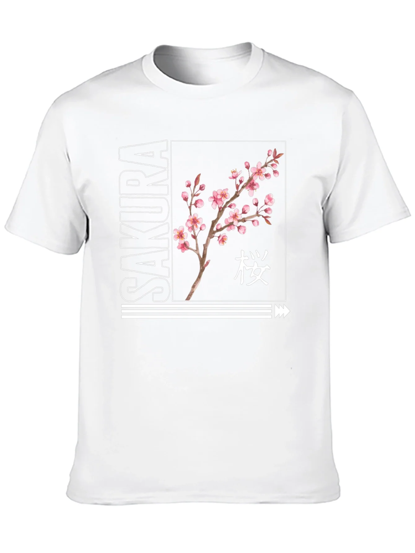 Rebbecca Sakura Blossom Black Graphic T-Shirt