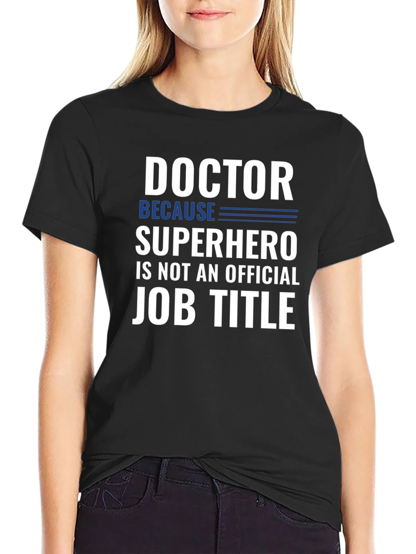 Rebbecca Doctor Superhero Job Title Funny Graphic T-Shirt