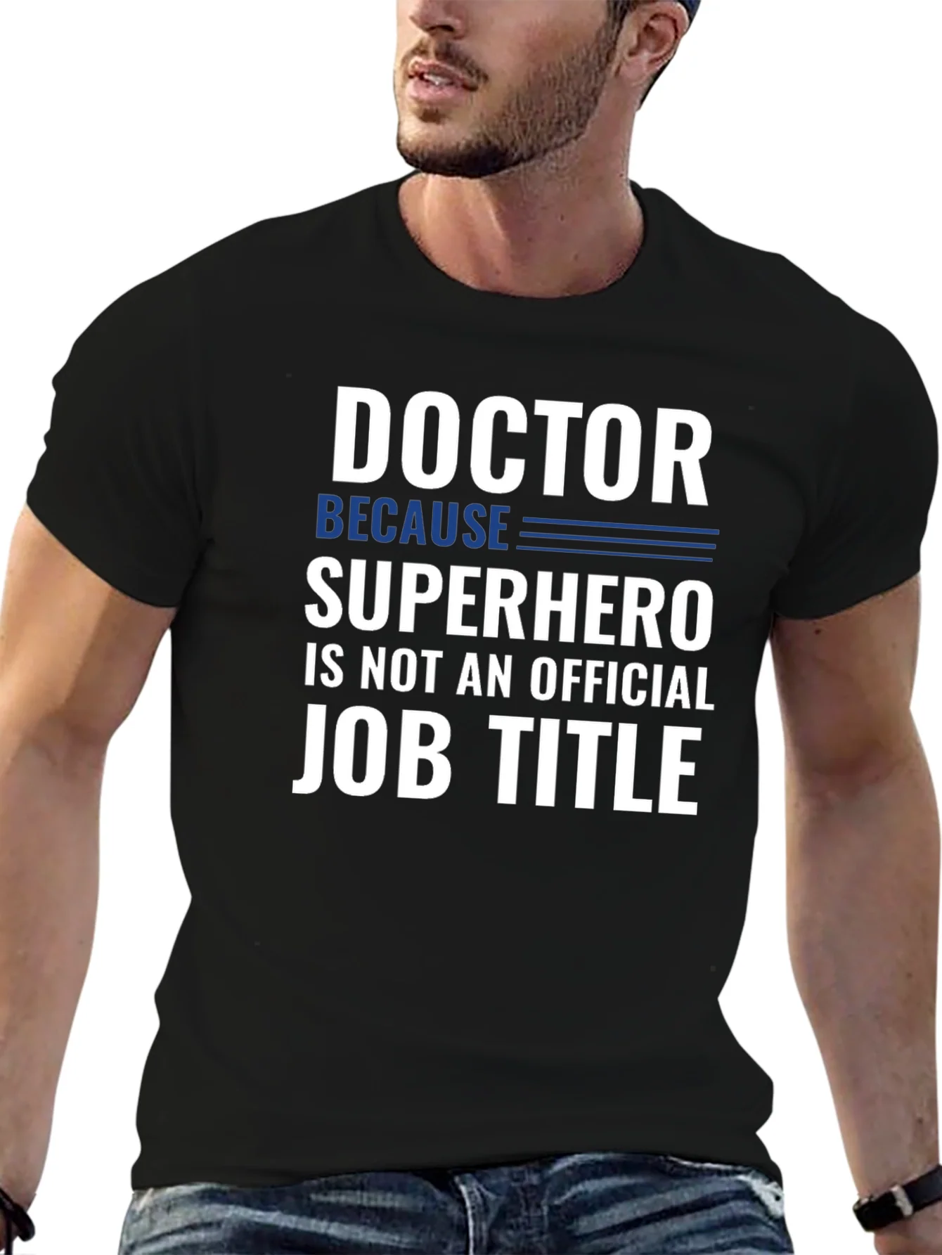 Rebbecca Doctor Superhero Job Title Funny Graphic T-Shirt