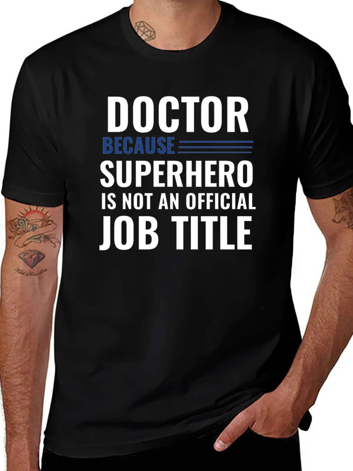 Rebbecca Doctor Superhero Job Title Funny Graphic T-Shirt
