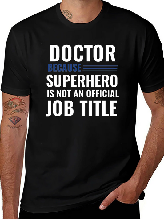 Rebbecca Doctor Superhero Job Title Funny Graphic T-Shirt