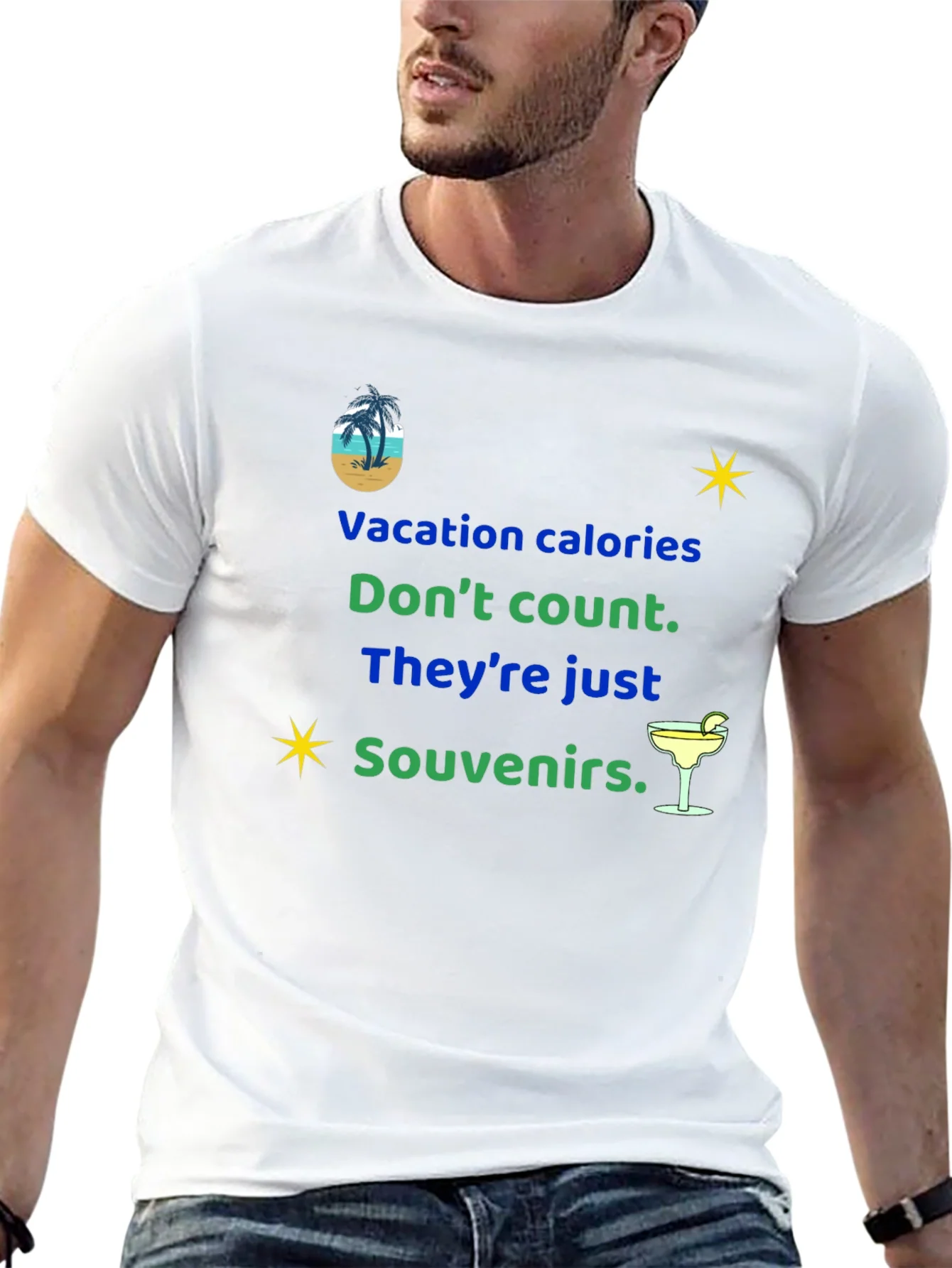 Camiseta Vacaciones: Calor¨ªas como Souvenirs