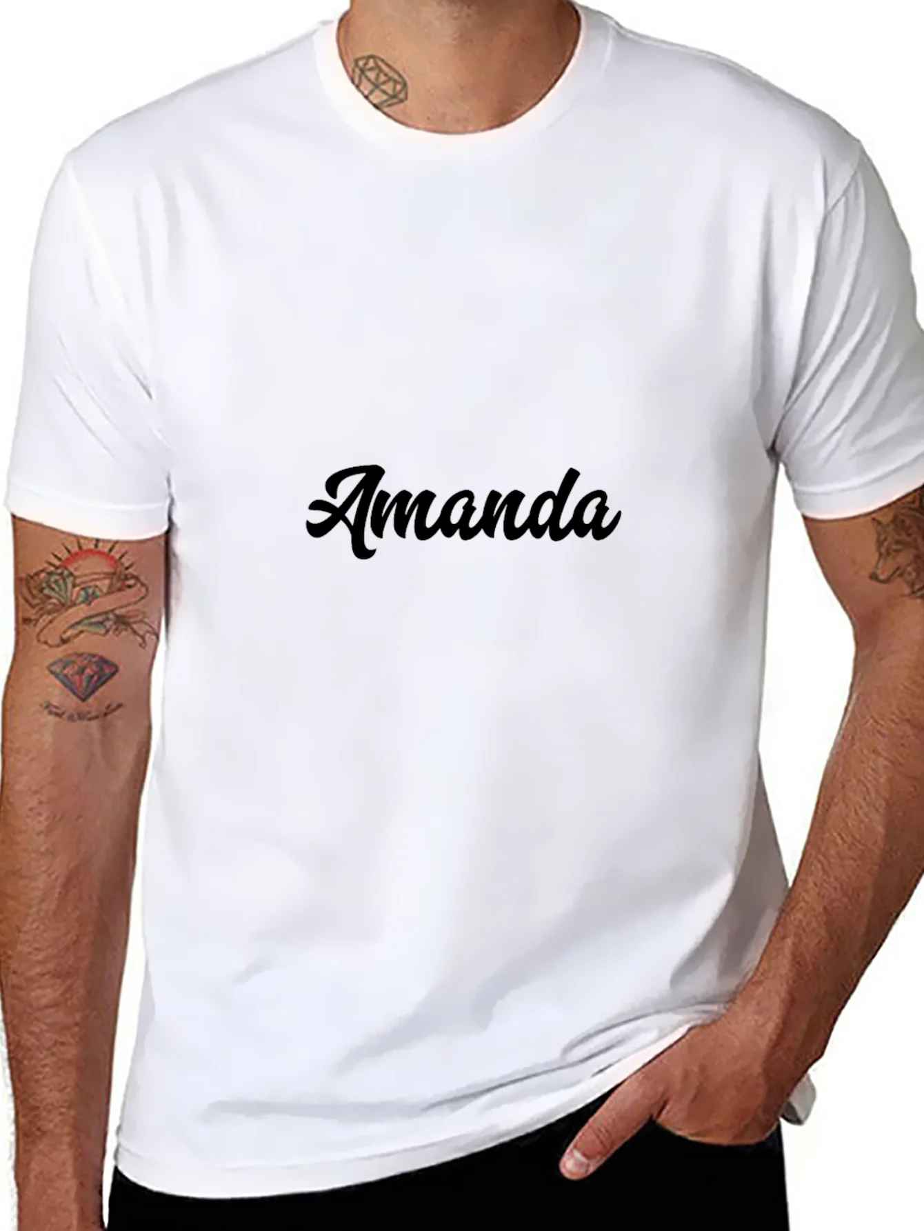 Rebbecca Amanda Custom Name T-Shirt - Stylish Black Tee