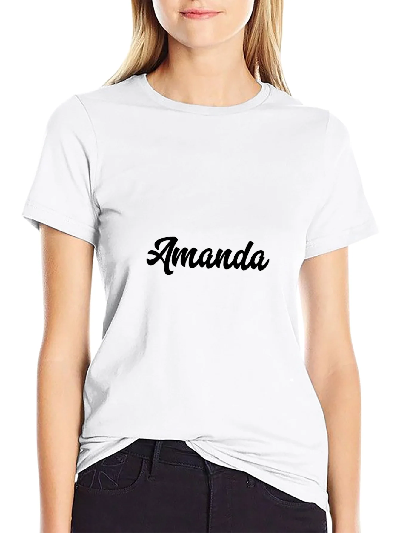Rebbecca Amanda Custom Name T-Shirt - Stylish Black Tee