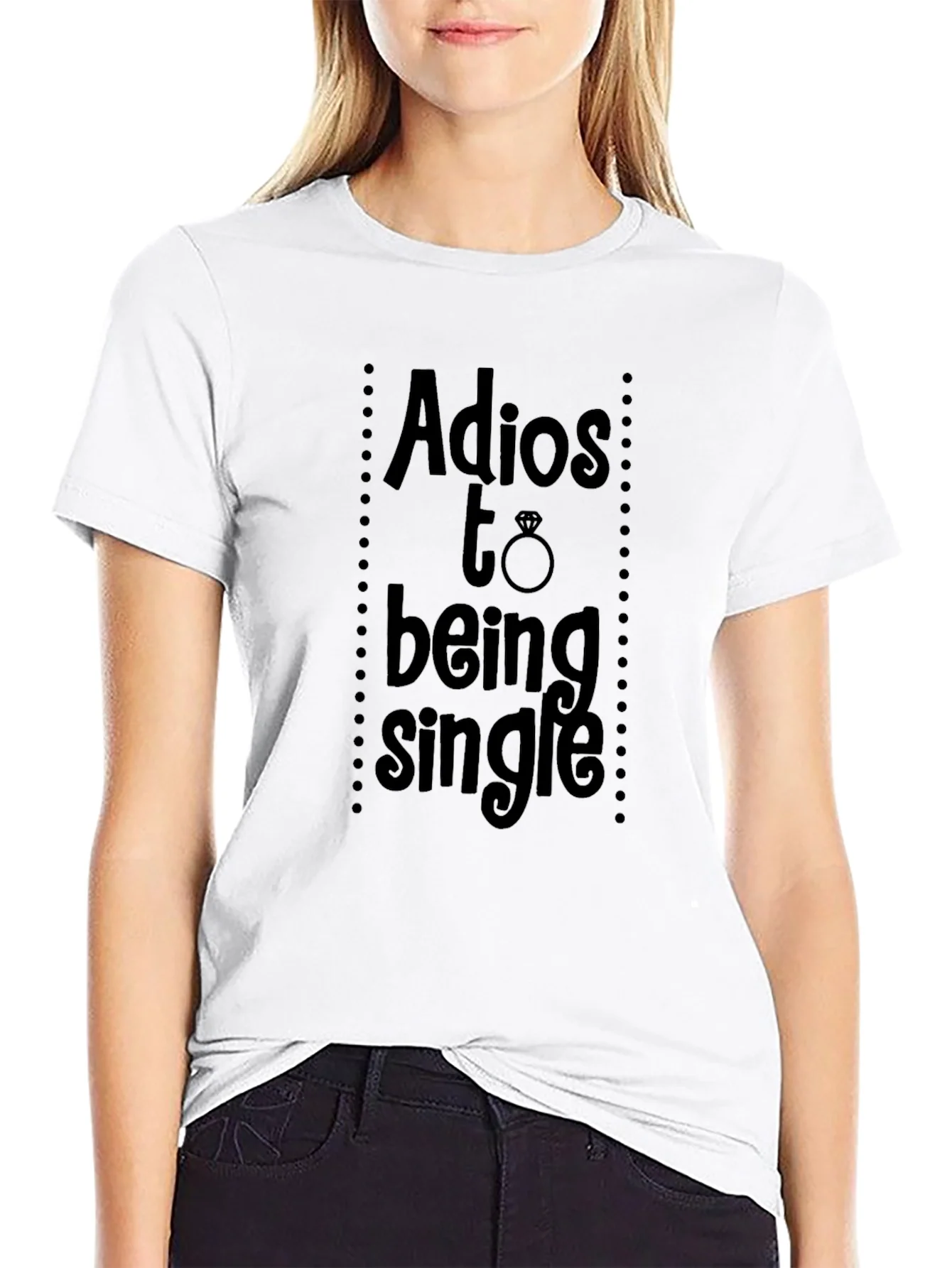 Rebbecca Adios to Being Single T-Shirt Wedding