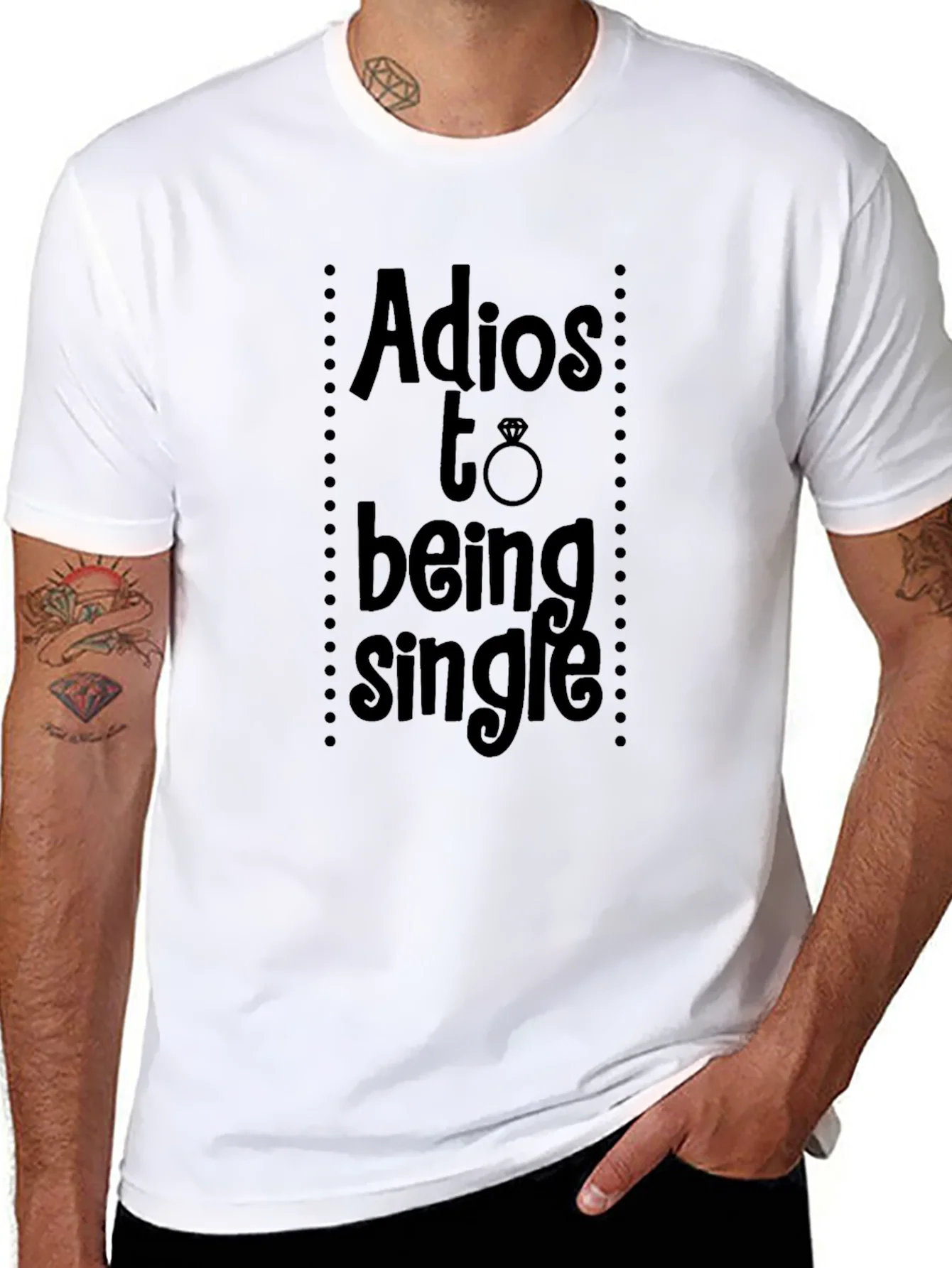 Rebbecca Adios to Being Single T-Shirt Wedding