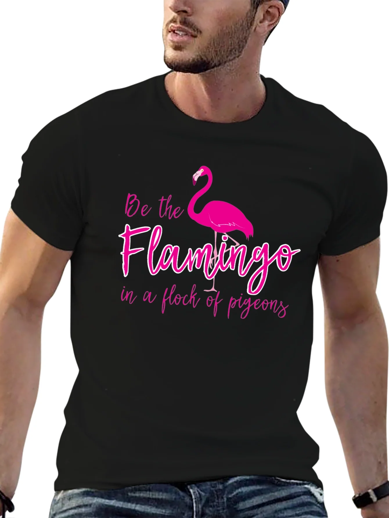 Camiseta Negra con Dise?o de Flamenco