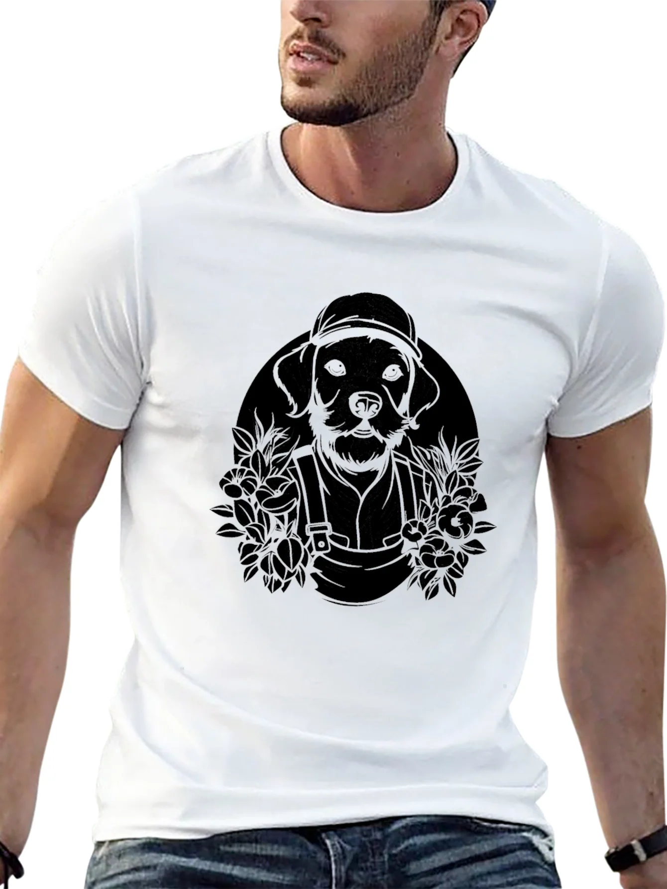 Rebbecca Dog Gardener Graphic T-Shirt