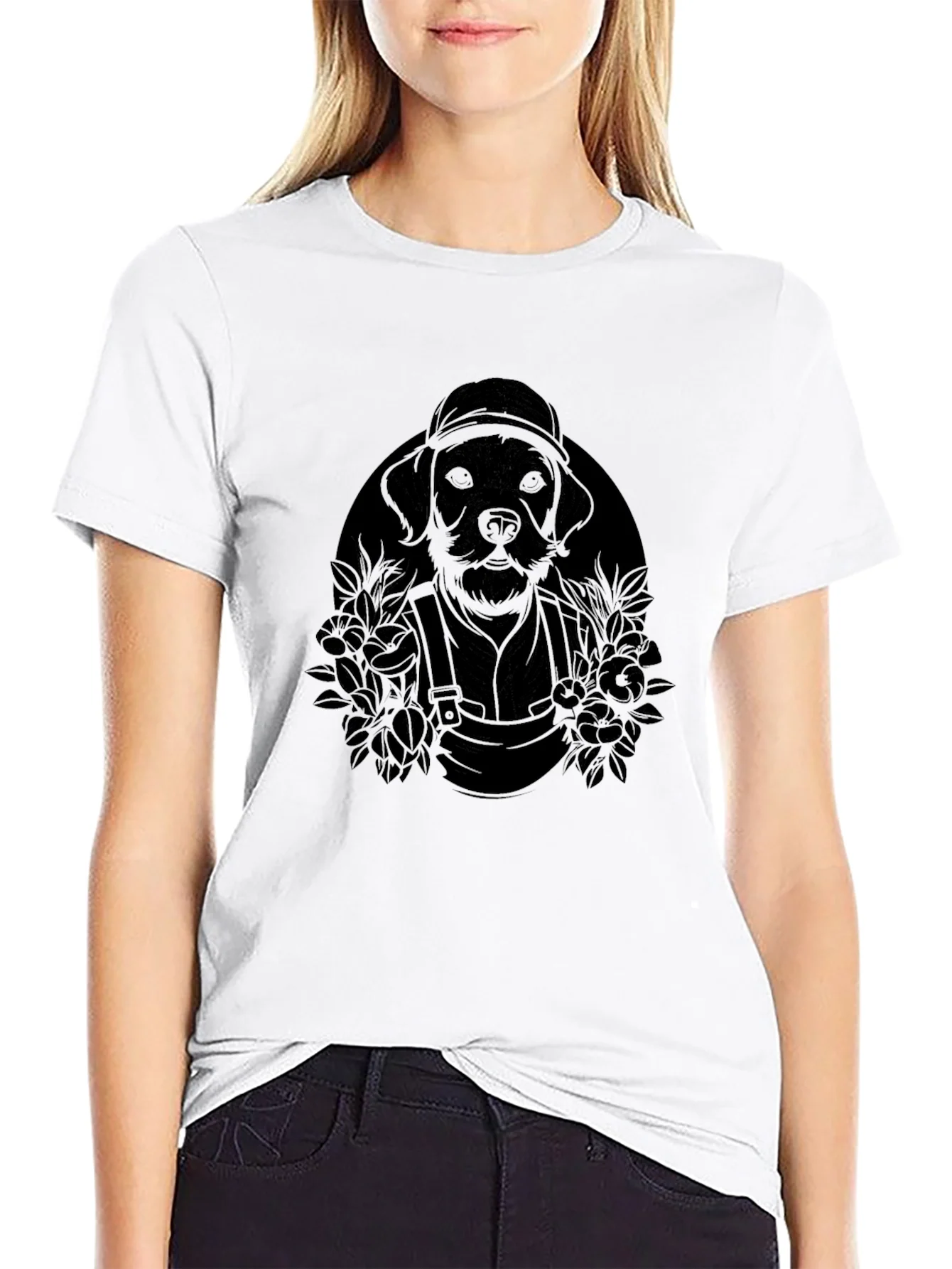 Rebbecca Dog Gardener Graphic T-Shirt
