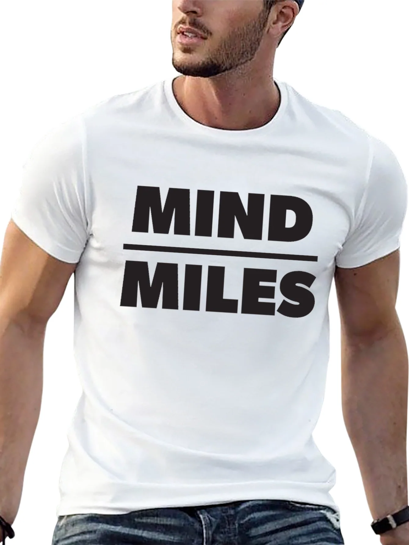 Camiseta Negra Mind Miles para Hombre