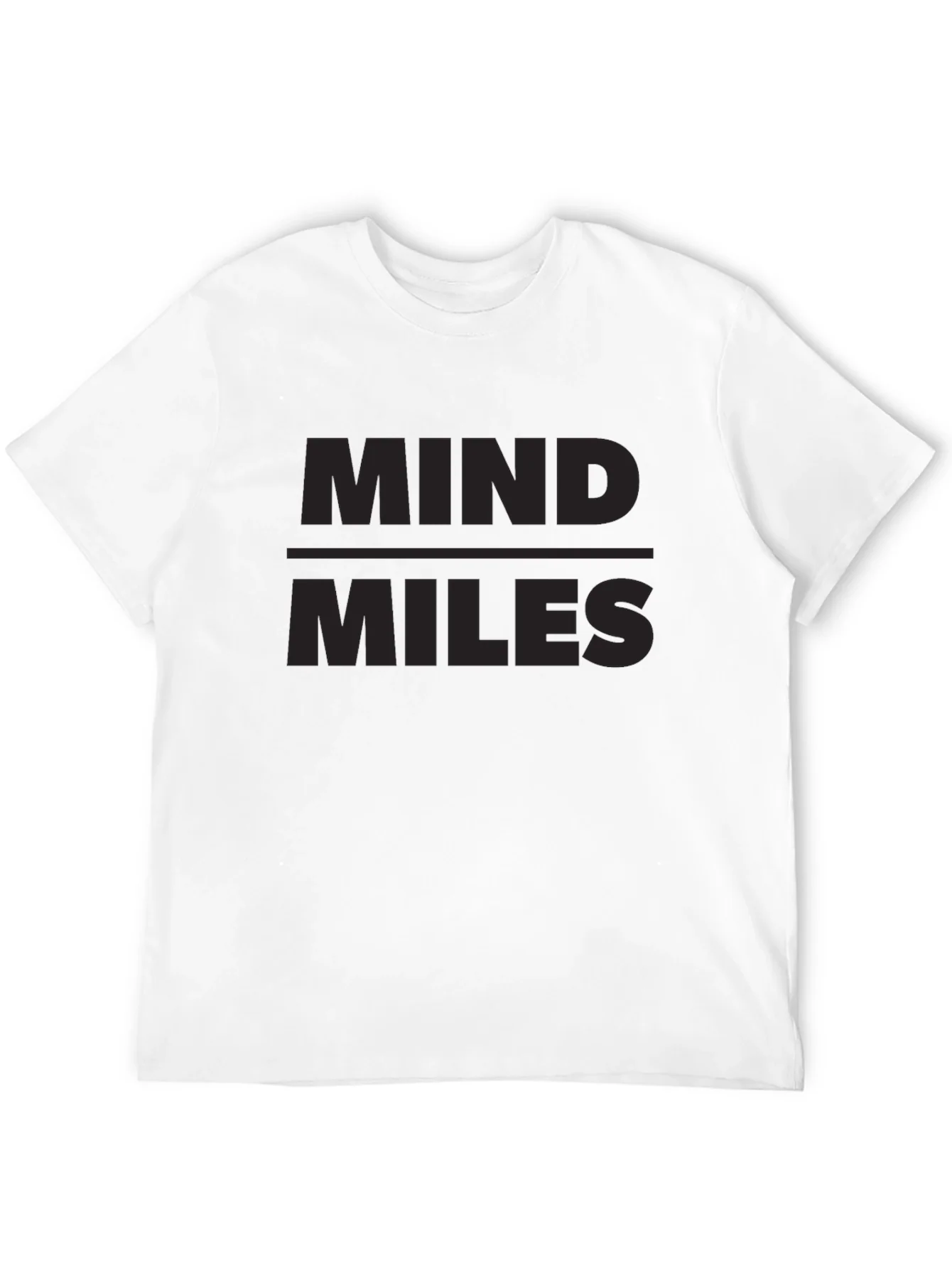 Camiseta Negra Mind Miles para Hombre