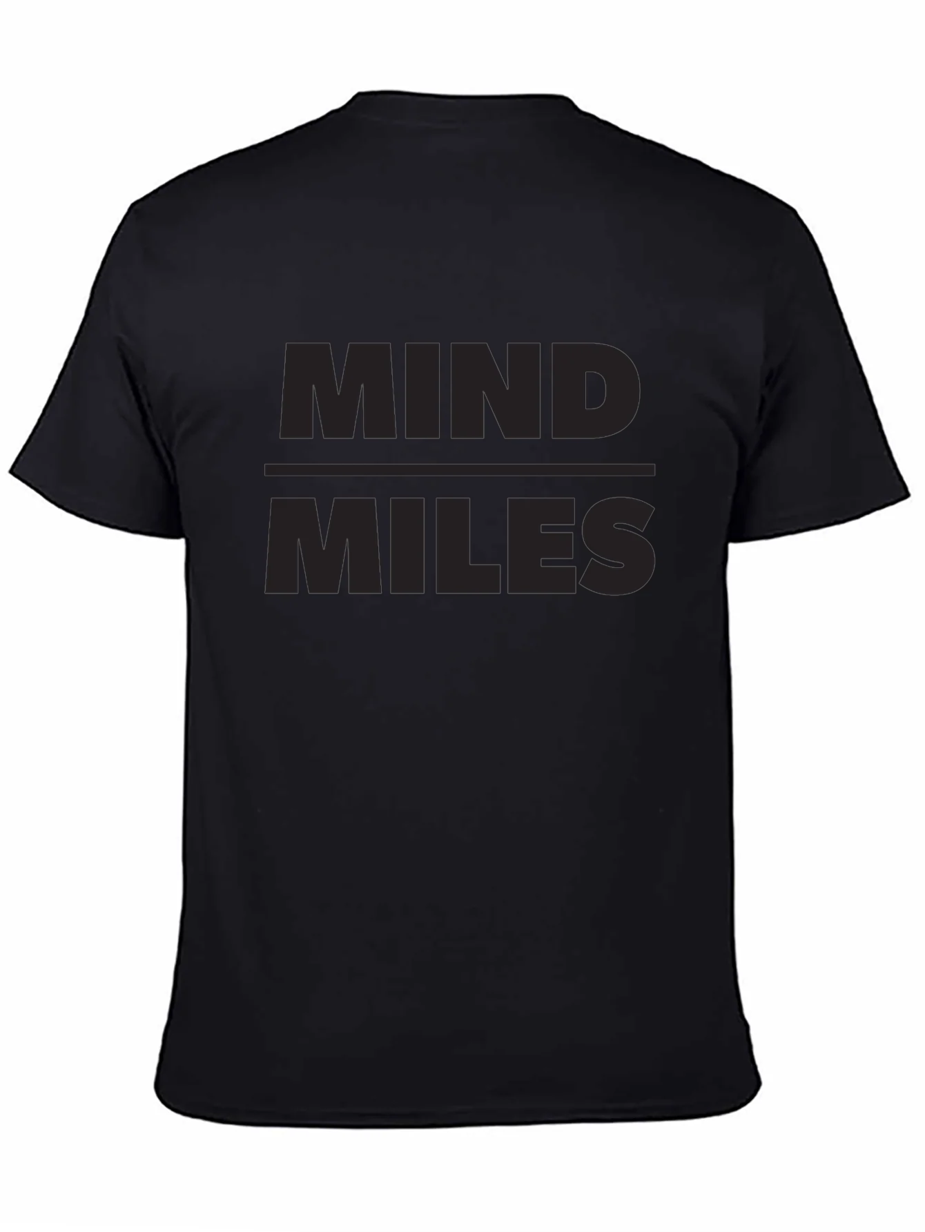 Camiseta Negra Mind Miles para Hombre