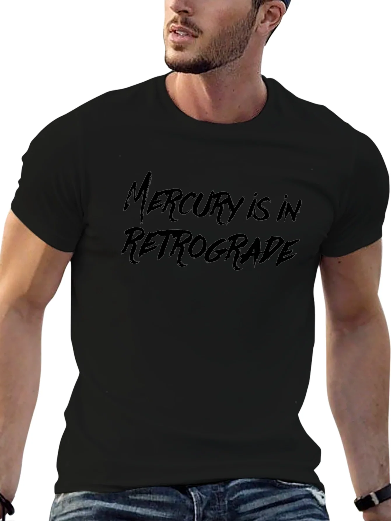 Rebbecca Mercury Retrograde Black T-Shirt - Astrology Tee
