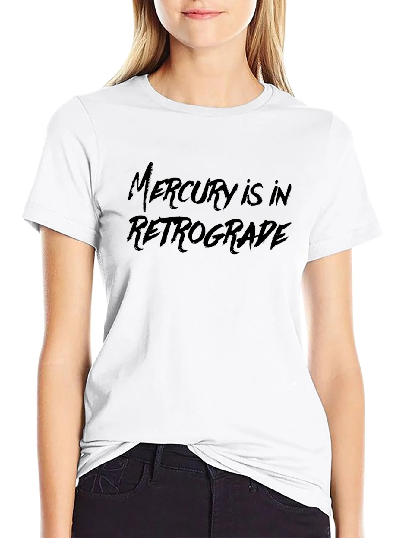 Rebbecca Mercury Retrograde Black T-Shirt - Astrology Tee