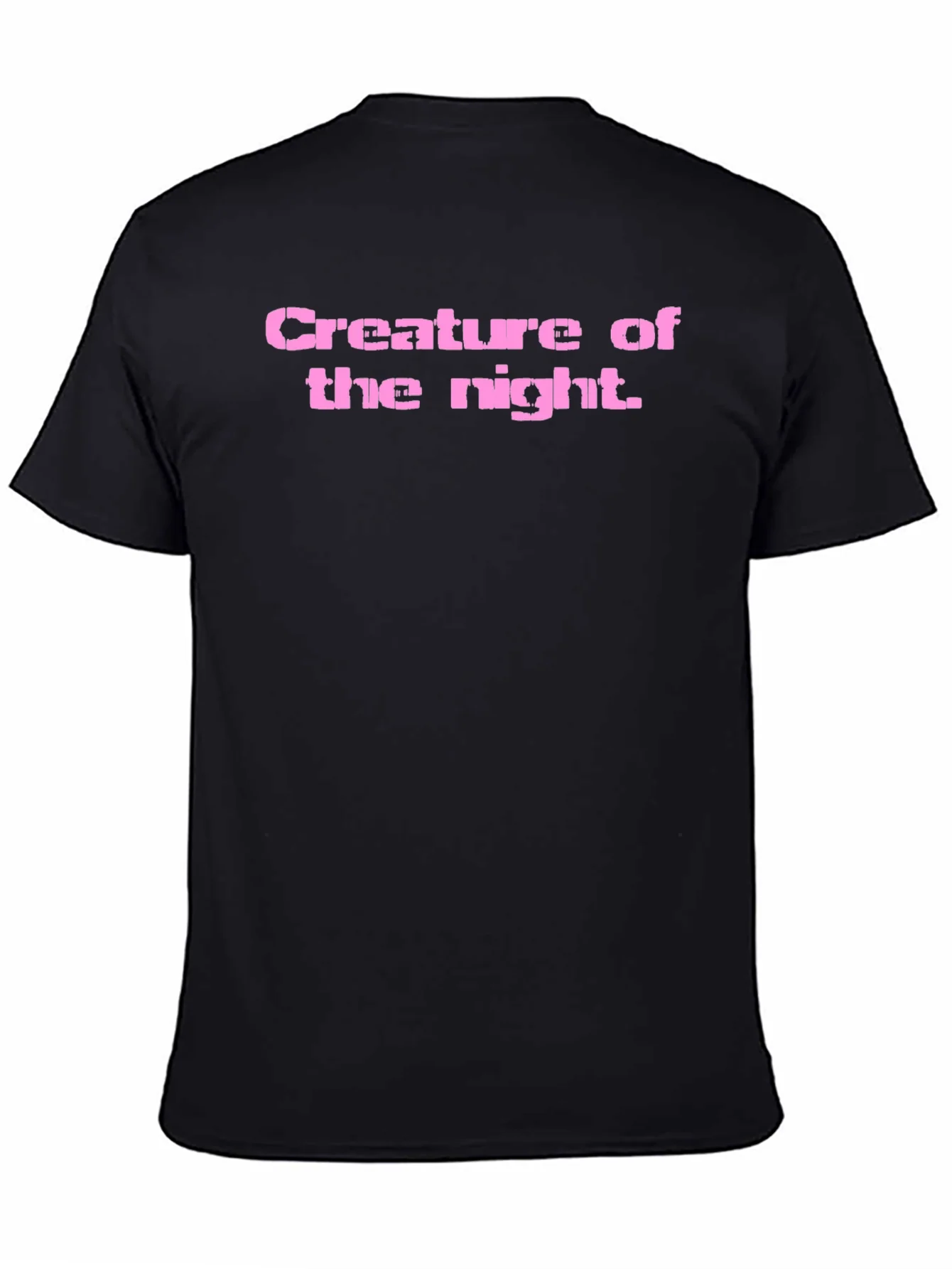 Camiseta Negra Criatura de la Noche para Hombre