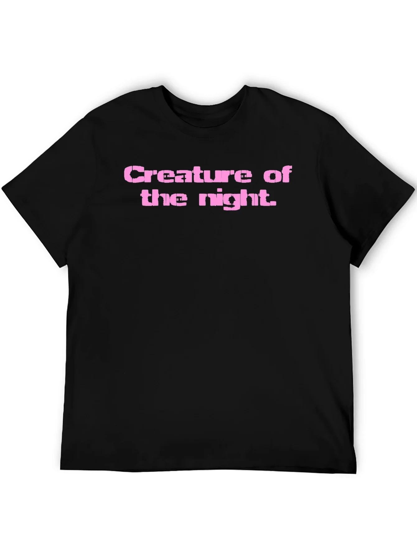 Camiseta Negra Criatura de la Noche para Hombre