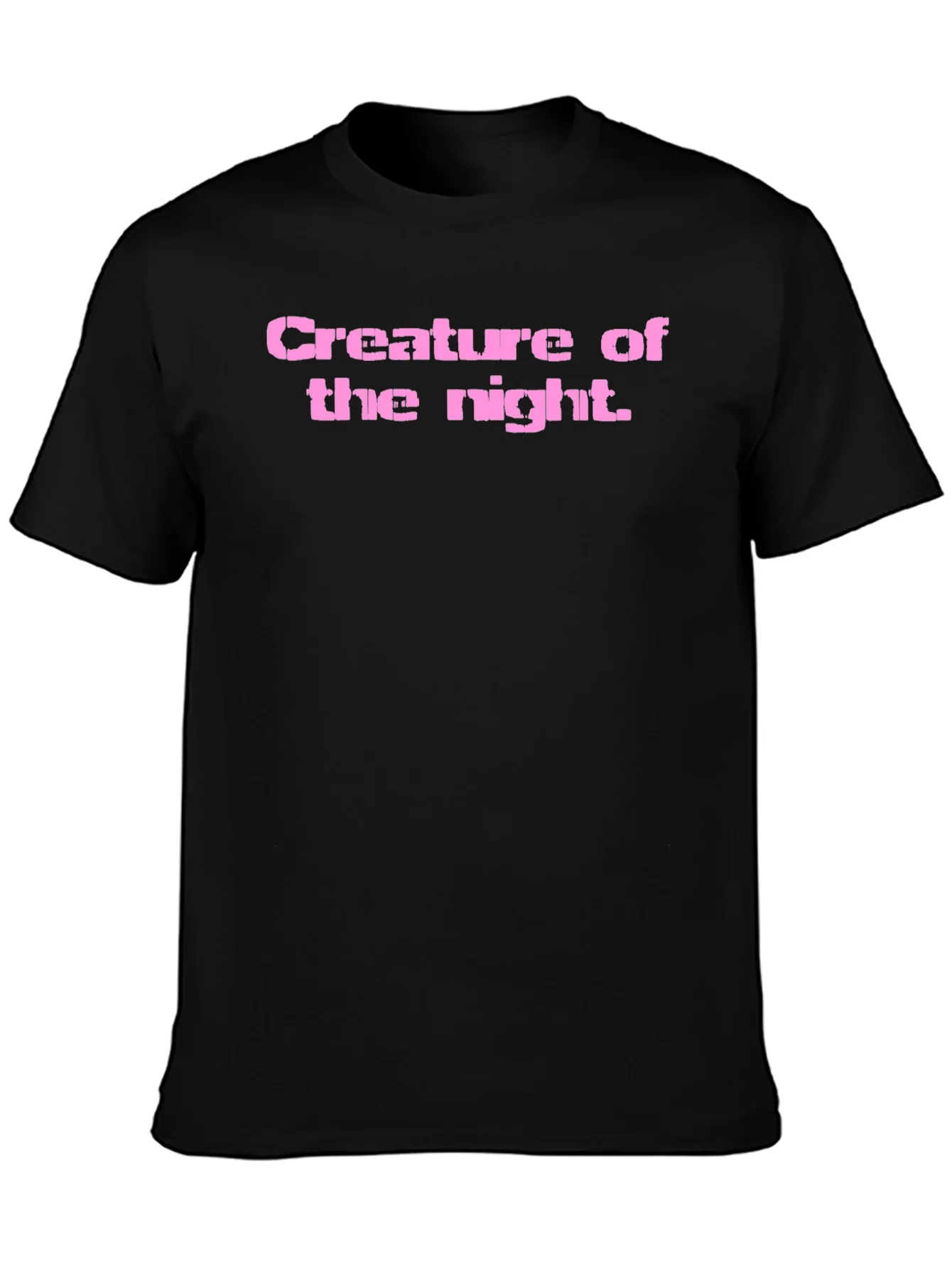 Camiseta Negra Criatura de la Noche para Hombre