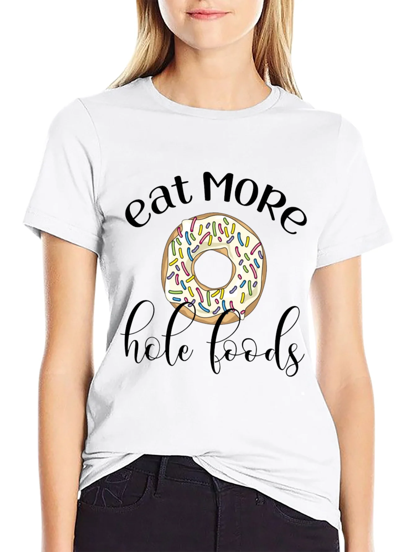 Rebbecca Eat More Hole Foods Donut Graphic Tee