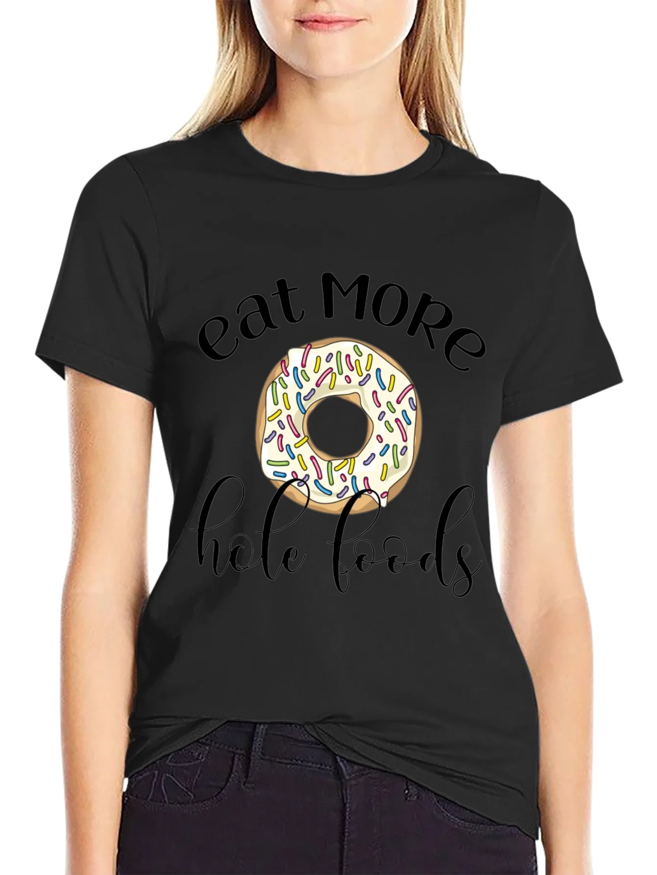 Rebbecca Eat More Hole Foods Donut Graphic Tee