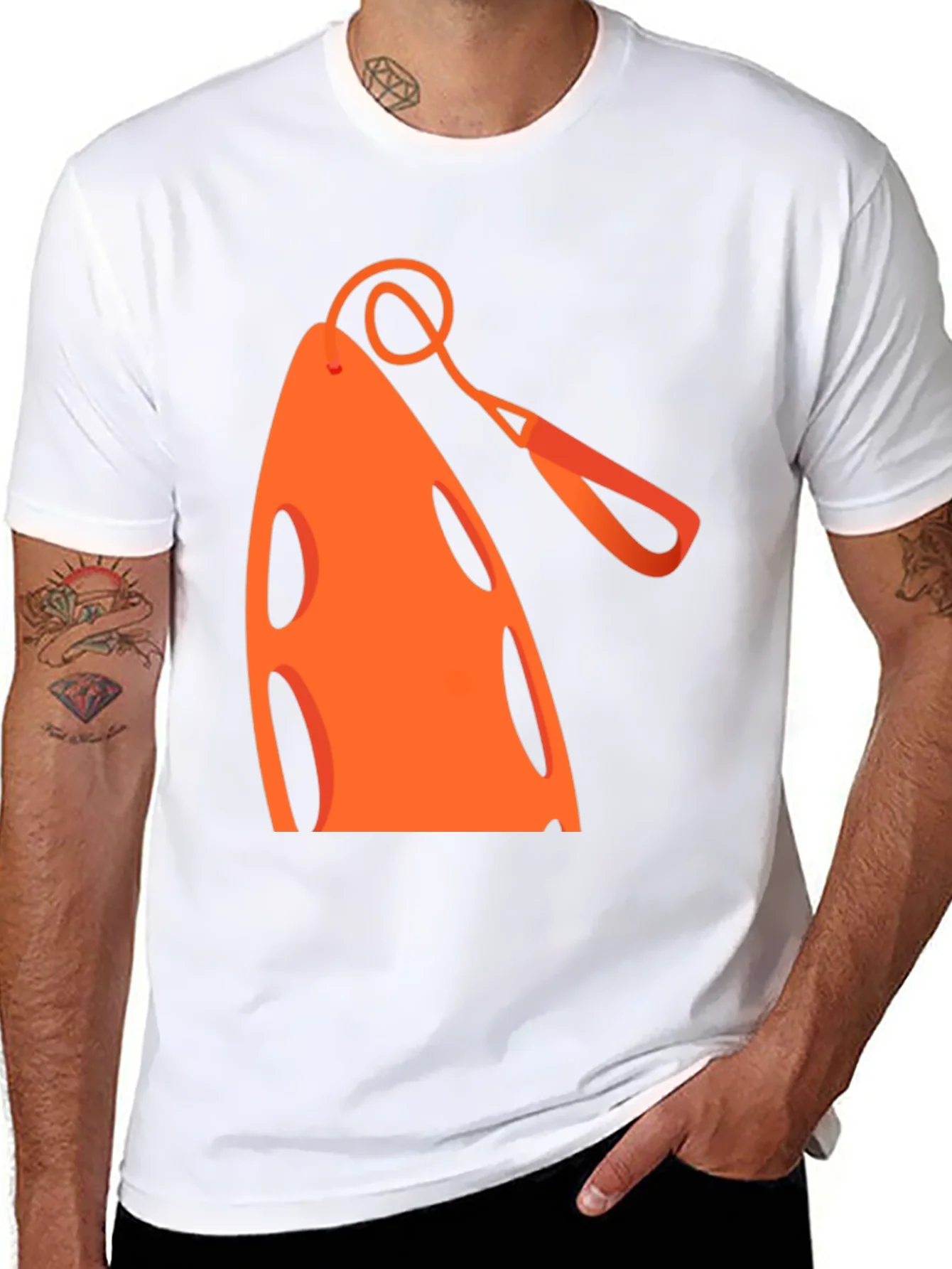 Rebbecca Orange Lifeguard Rescue Can Graphic Tee
