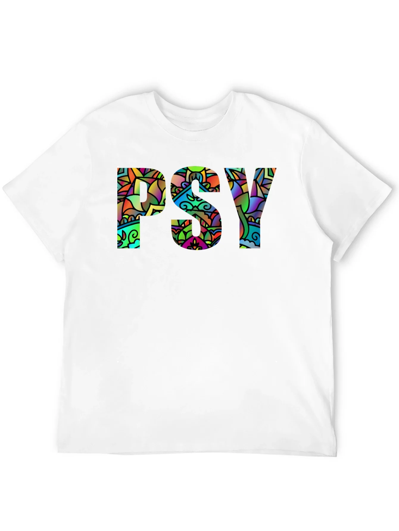 Rebbecca Psychedelic PSY Graphic Black T-Shirt