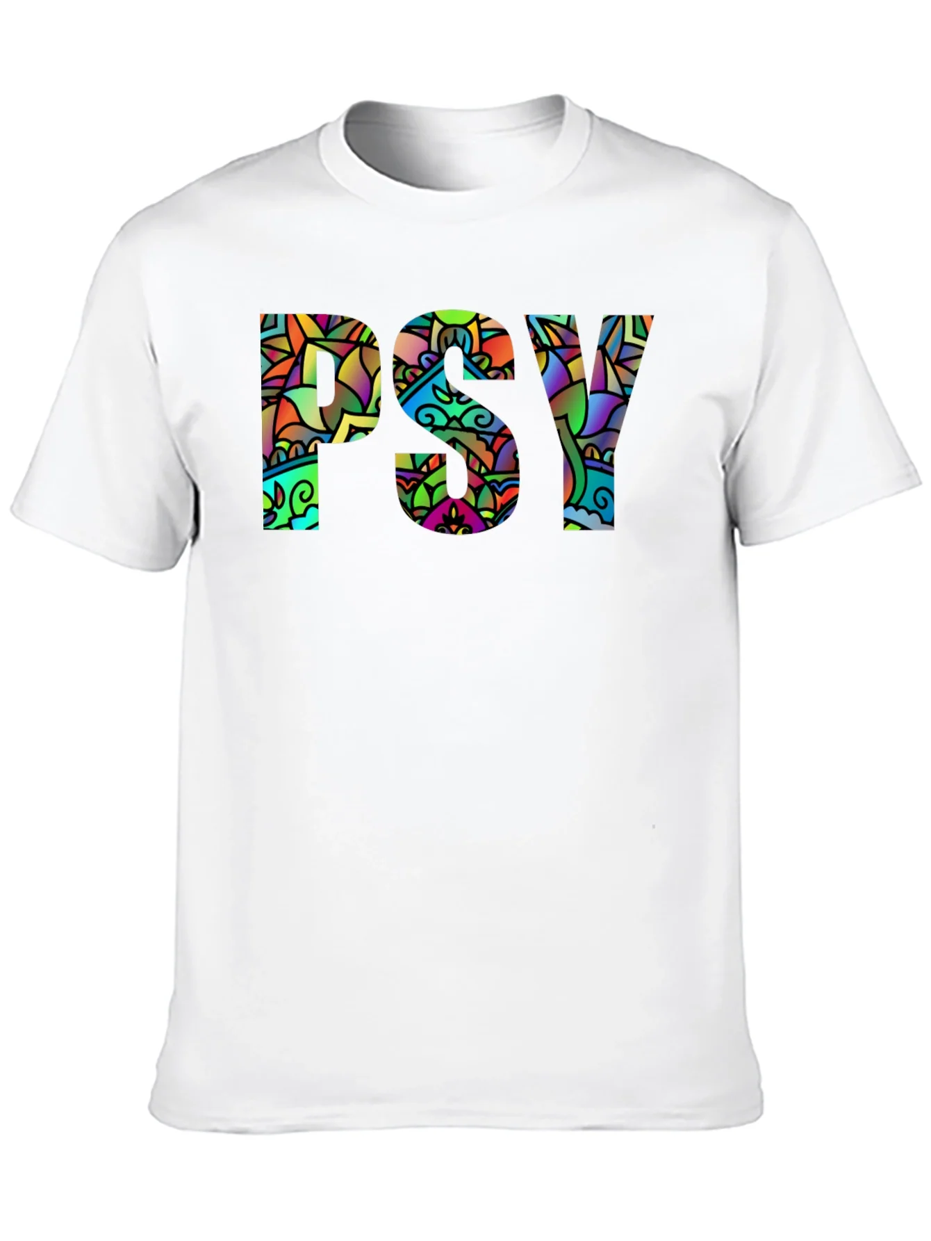 Rebbecca Psychedelic PSY Graphic Black T-Shirt
