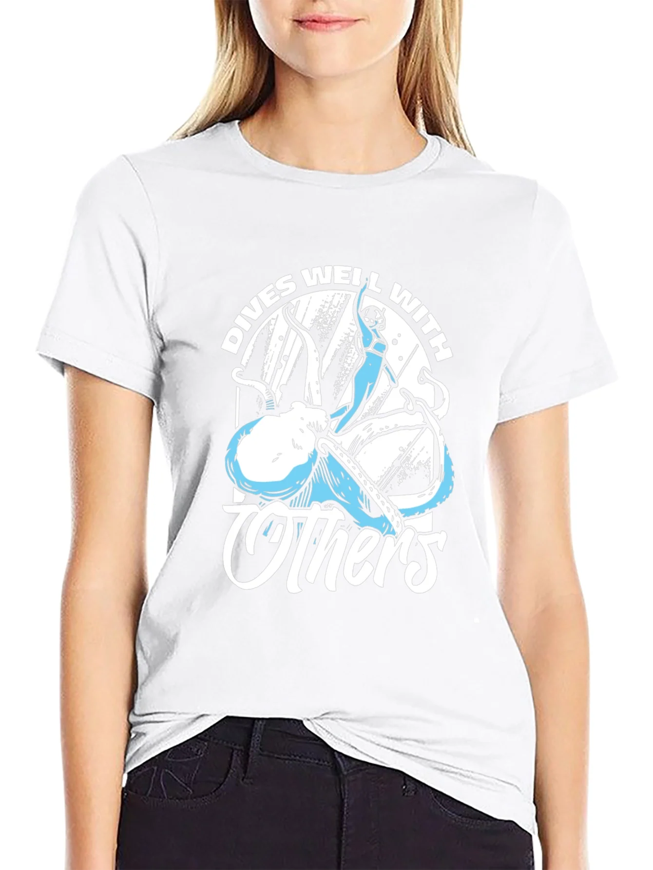 Rebbecca Dives Well With Others Octopus T-Shirt