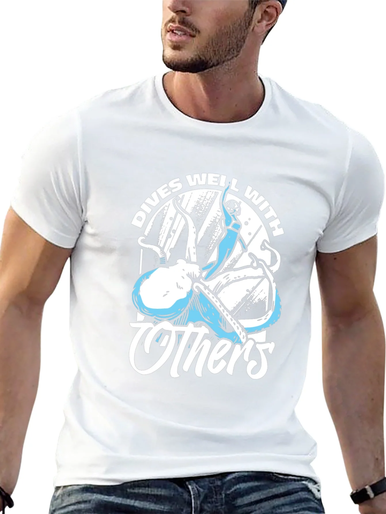 Rebbecca Dives Well With Others Octopus T-Shirt