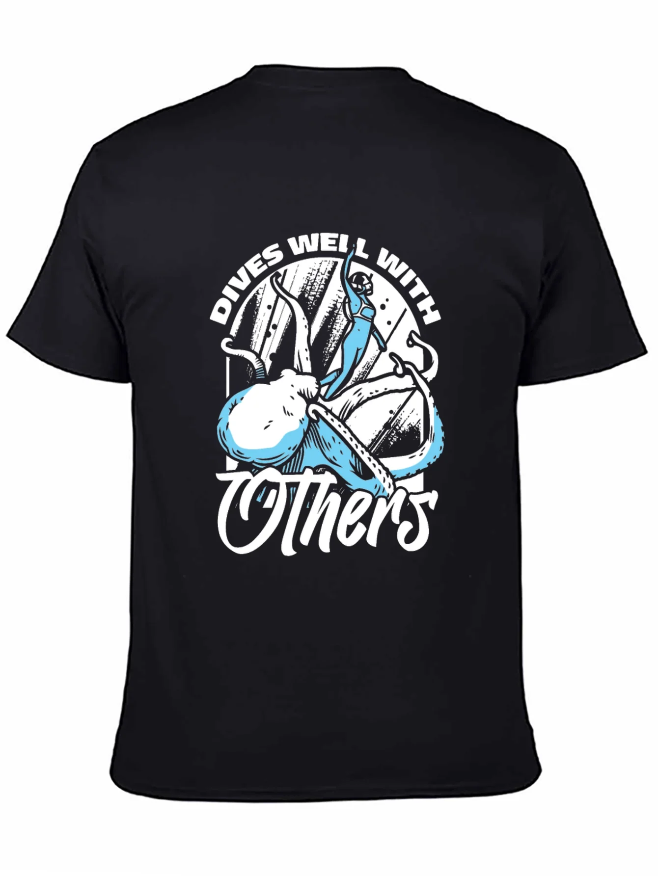 Rebbecca Dives Well With Others Octopus T-Shirt