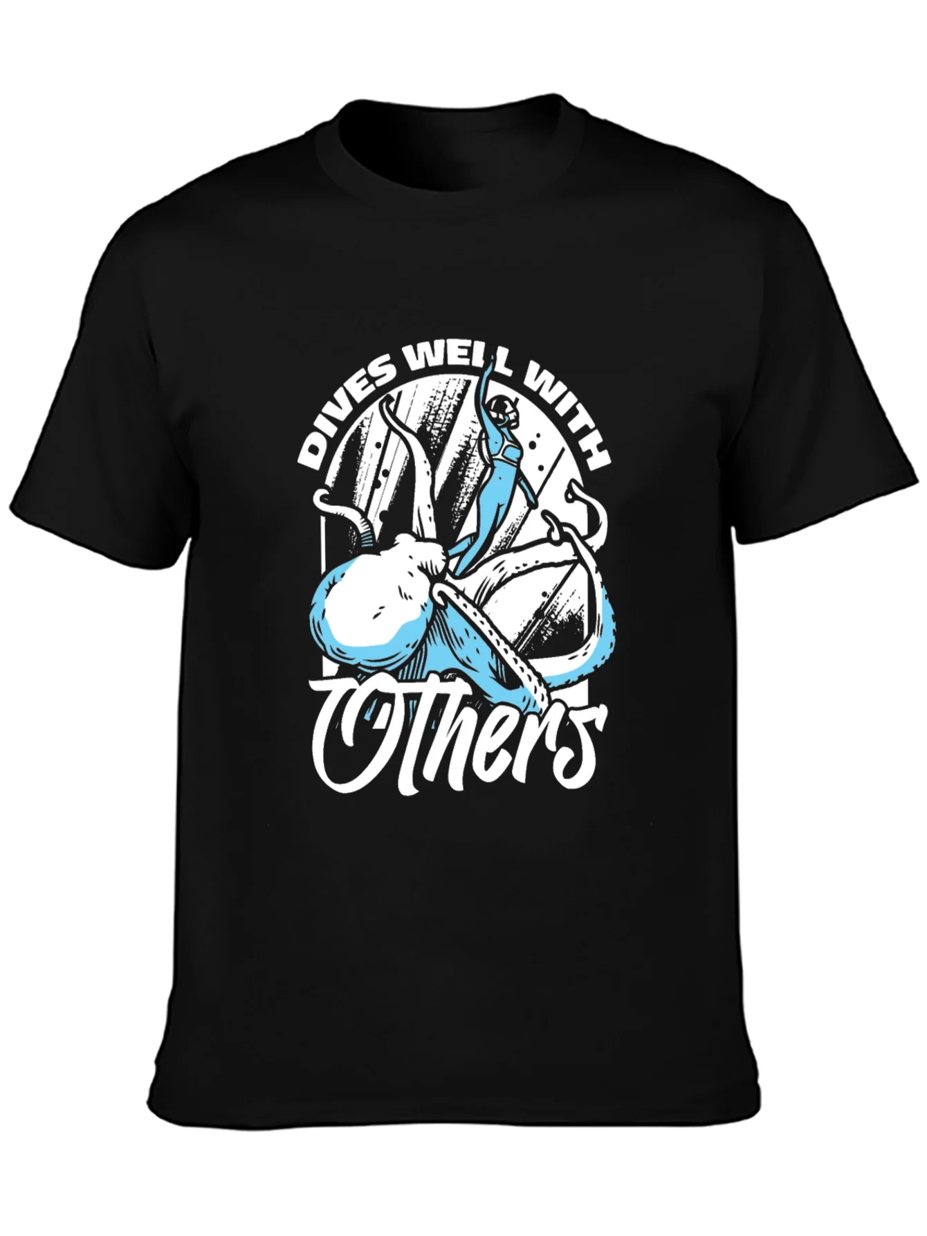 Rebbecca Dives Well With Others Octopus T-Shirt