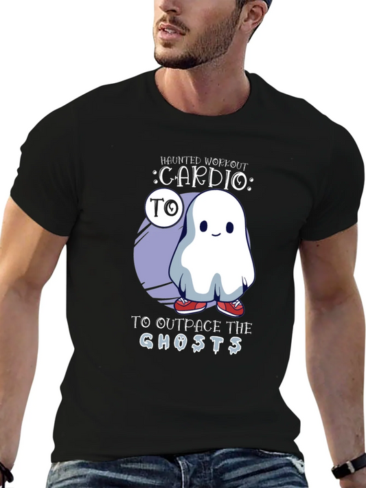 Rebbecca Haunted Workout Ghost T-Shirt Cardio Tee