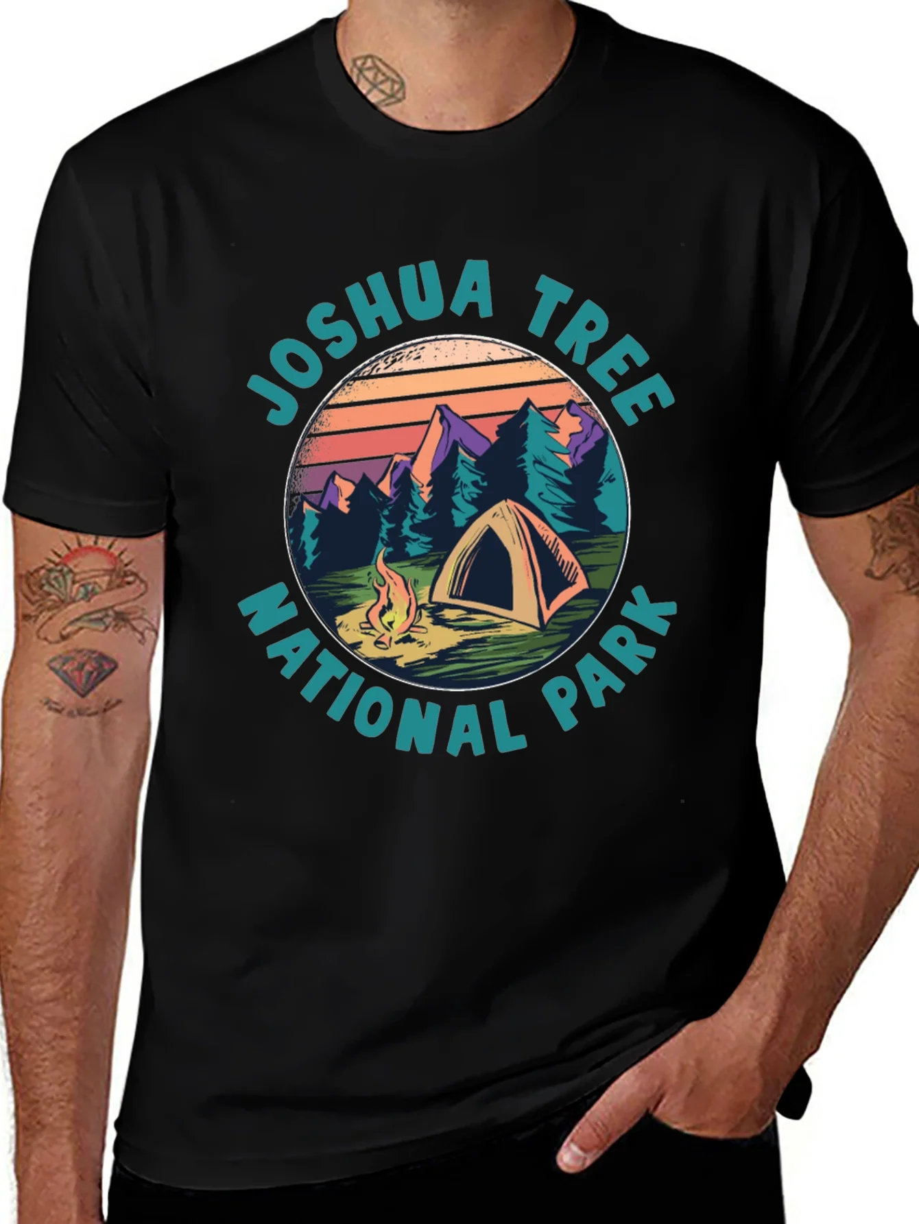 Rebbecca Joshua Tree National Park Camping T-Shirt