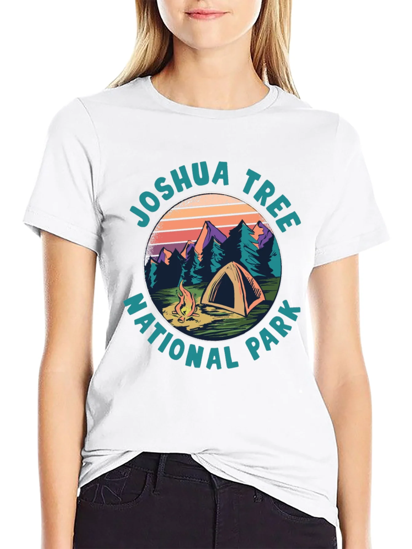 Rebbecca Joshua Tree National Park Camping T-Shirt