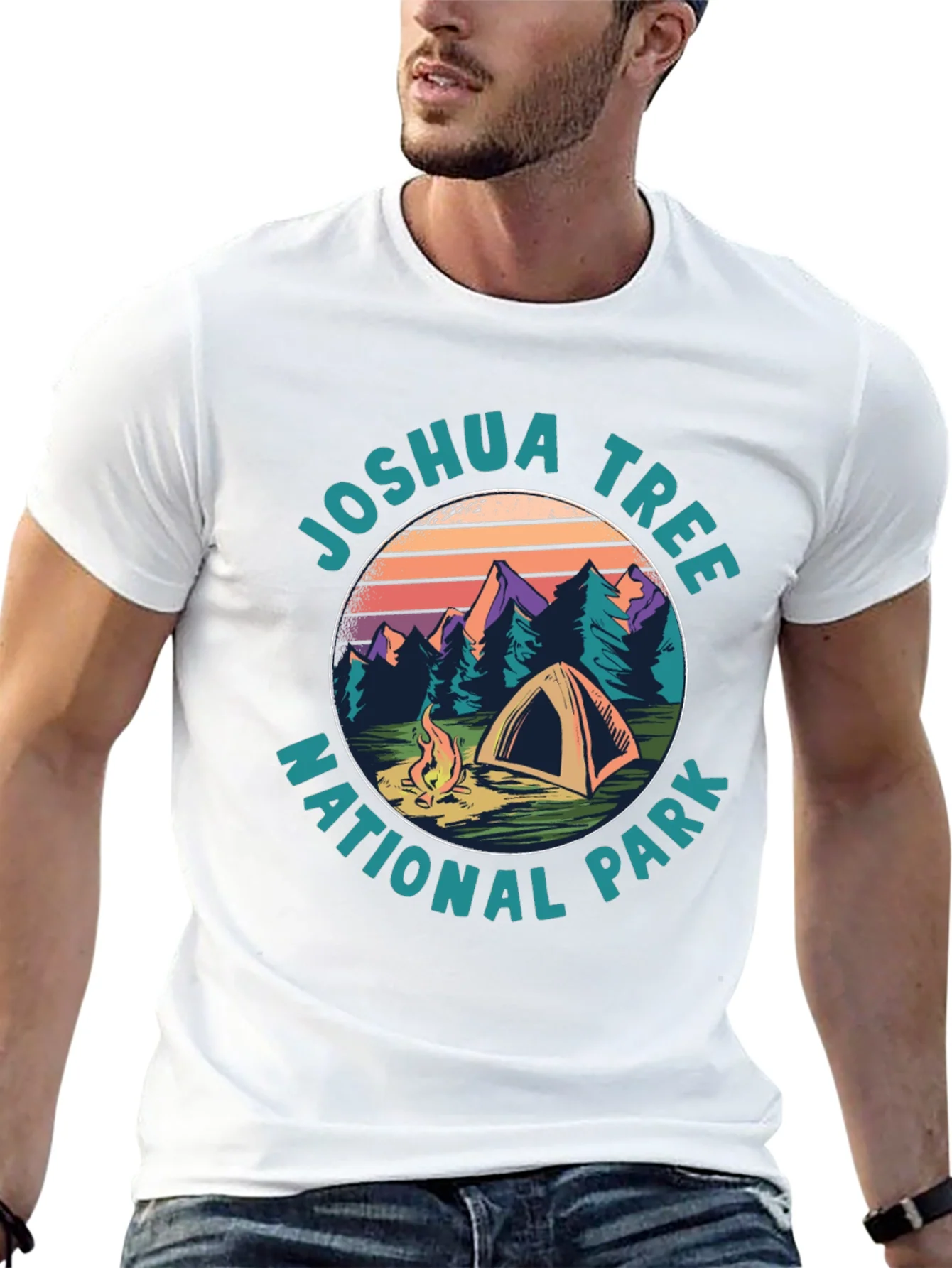 Rebbecca Joshua Tree National Park Camping T-Shirt