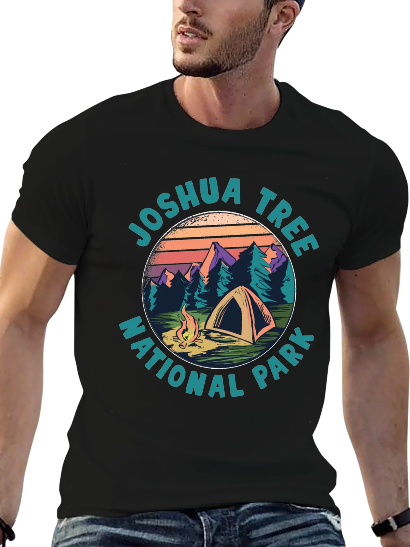 Rebbecca Joshua Tree National Park Camping T-Shirt