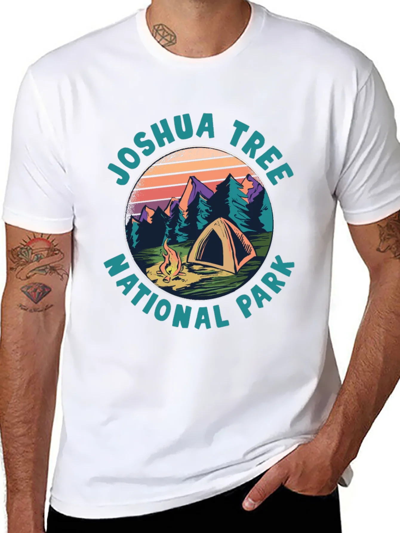 Rebbecca Joshua Tree National Park Camping T-Shirt