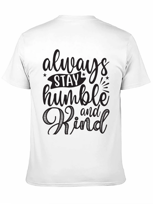 Rebbecca Always Stay Humble and Kind Black Graphic Tee