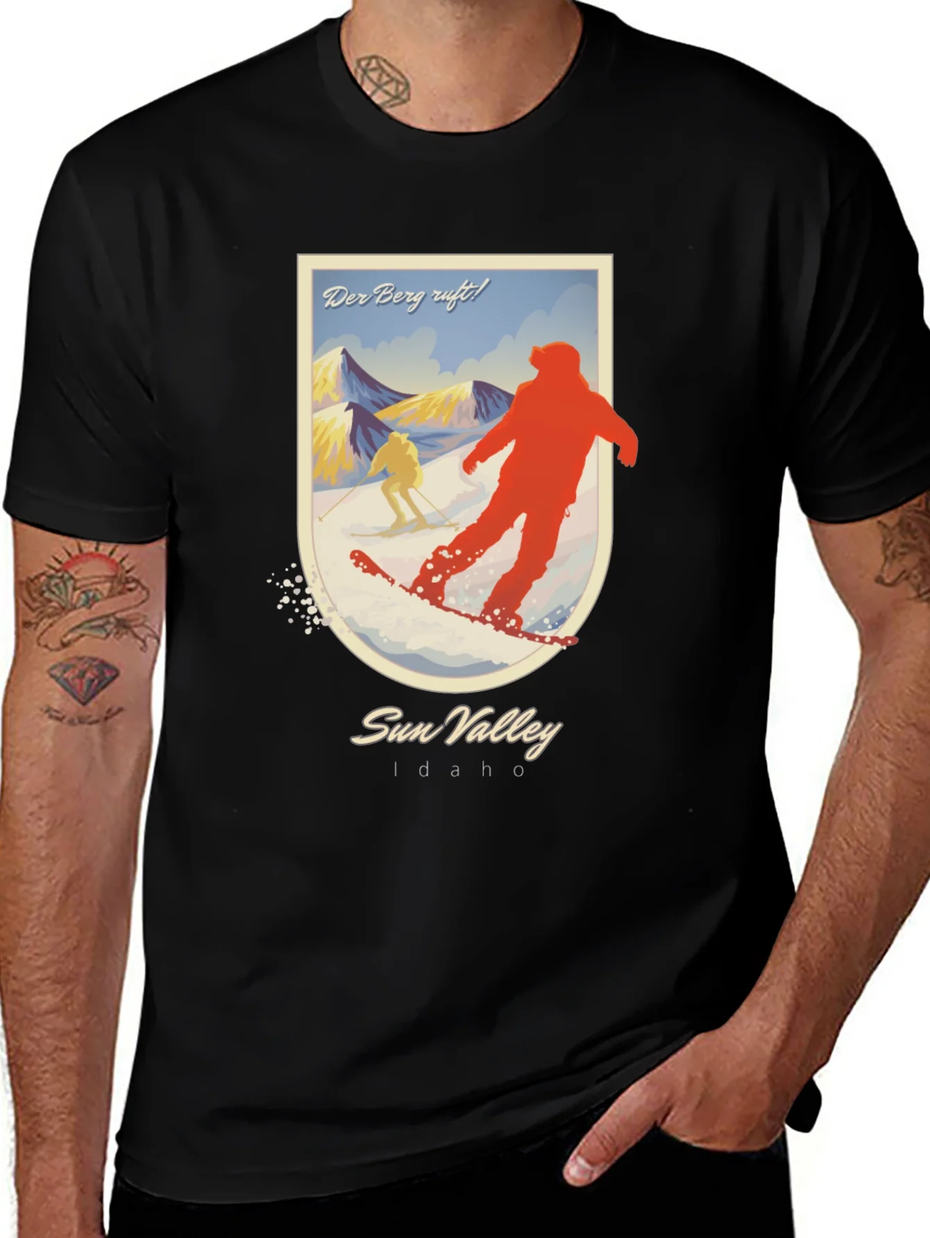 Camiseta Negra Sun Valley Idaho