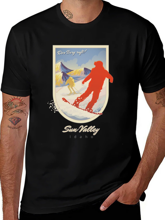 Camiseta Negra Sun Valley Idaho