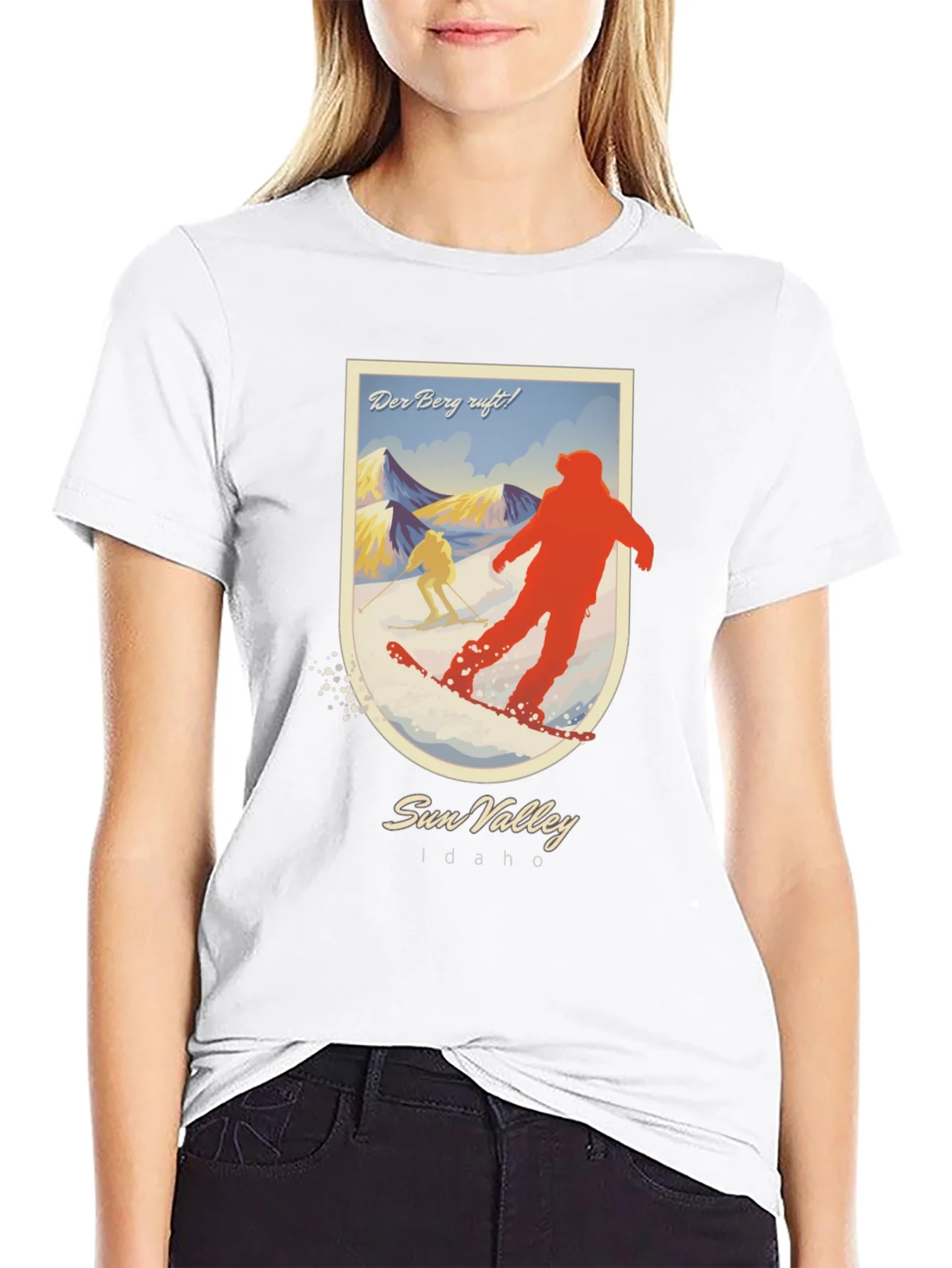 Camiseta Negra Sun Valley Idaho