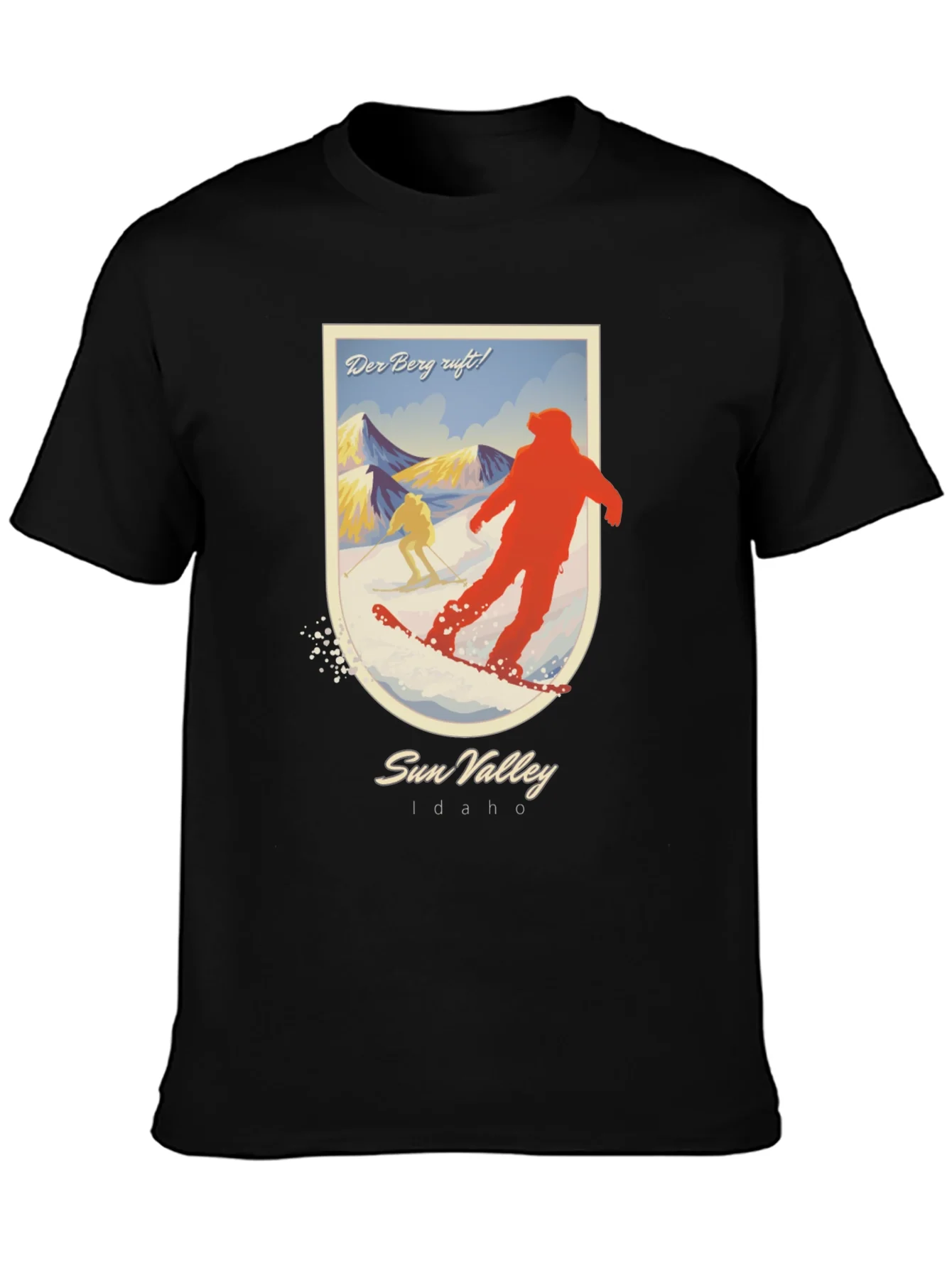 Camiseta Negra Sun Valley Idaho