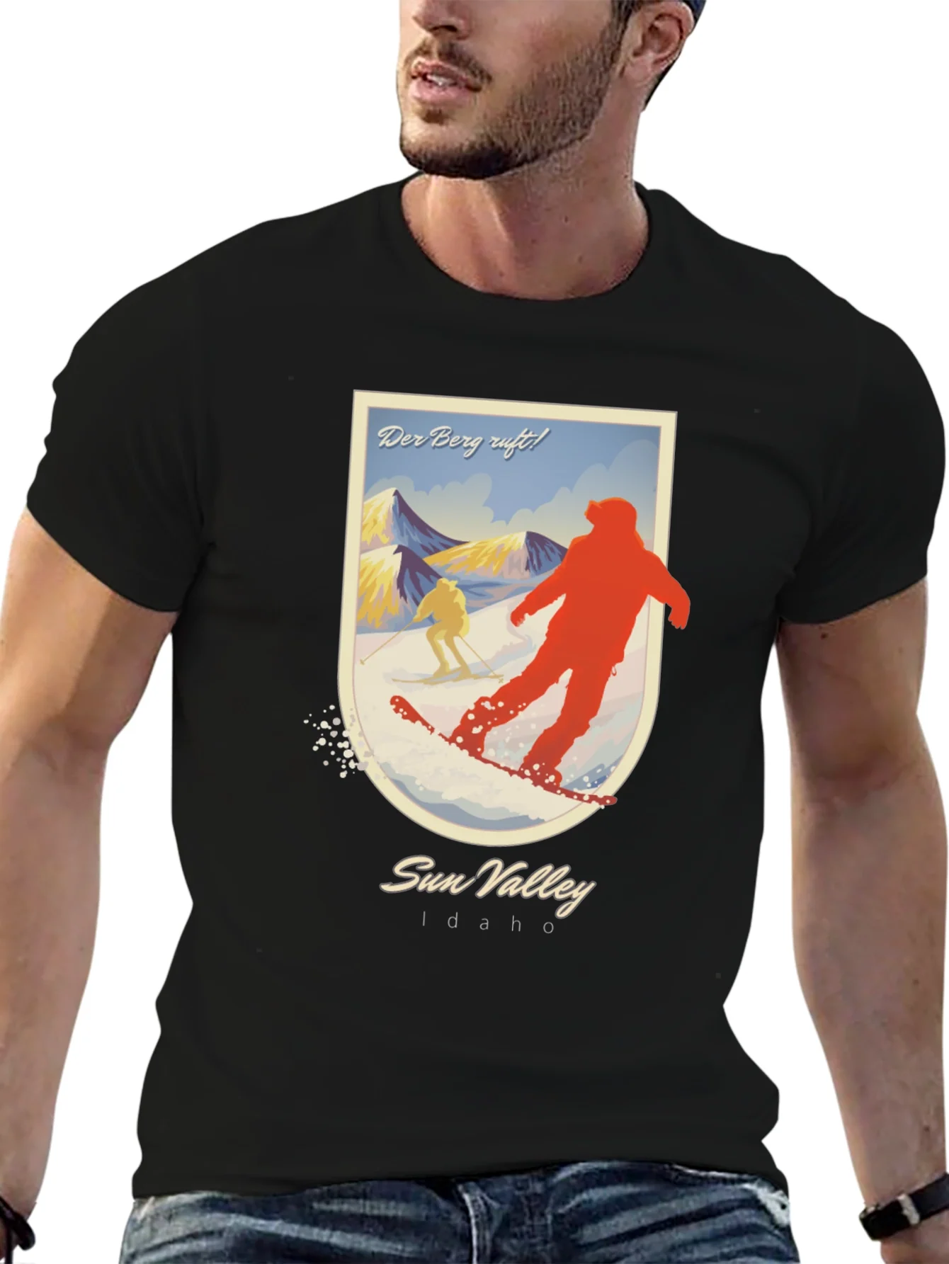Camiseta Negra Sun Valley Idaho