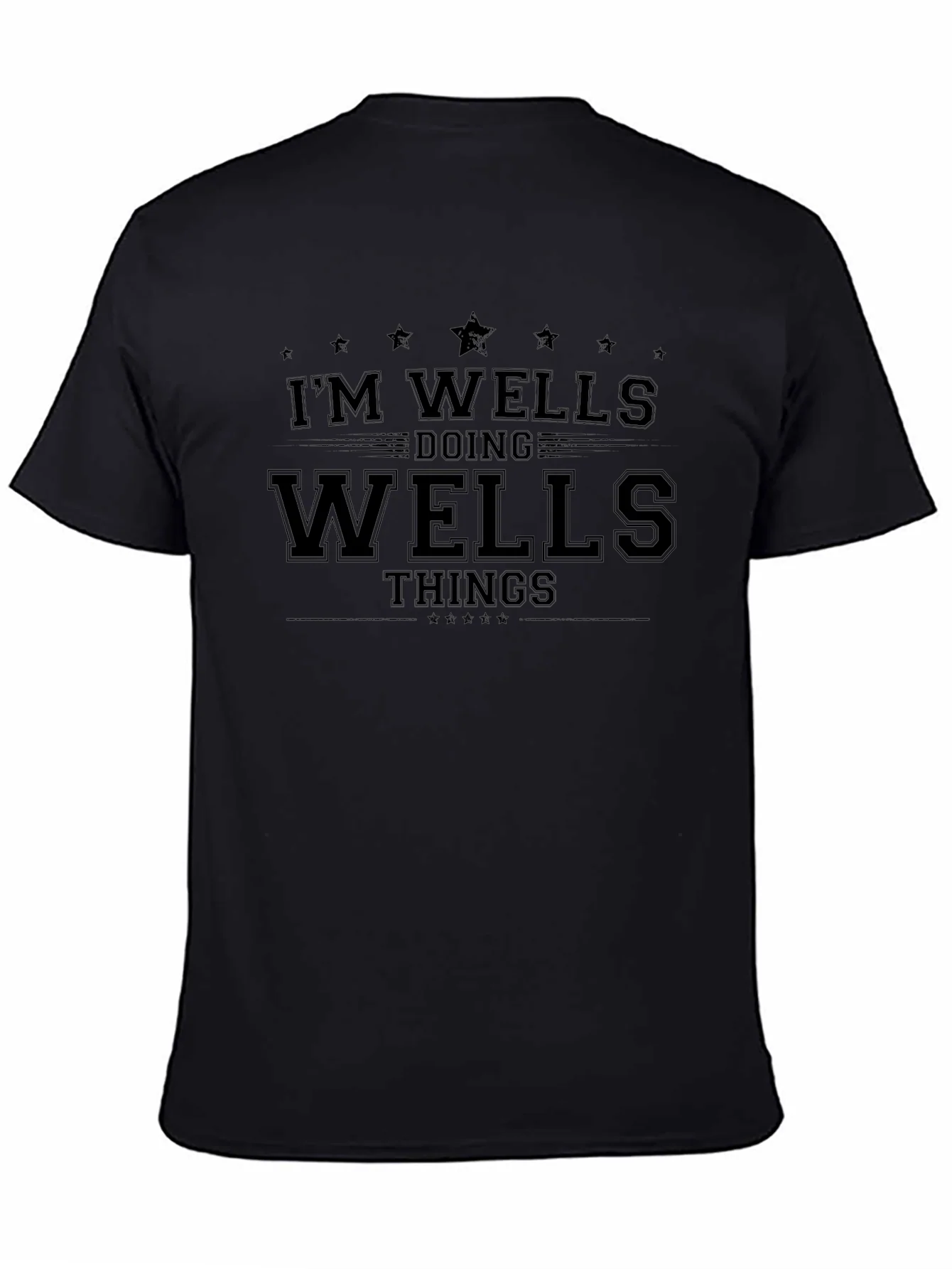 Camiseta Negra Im Wells Doing Wells Things