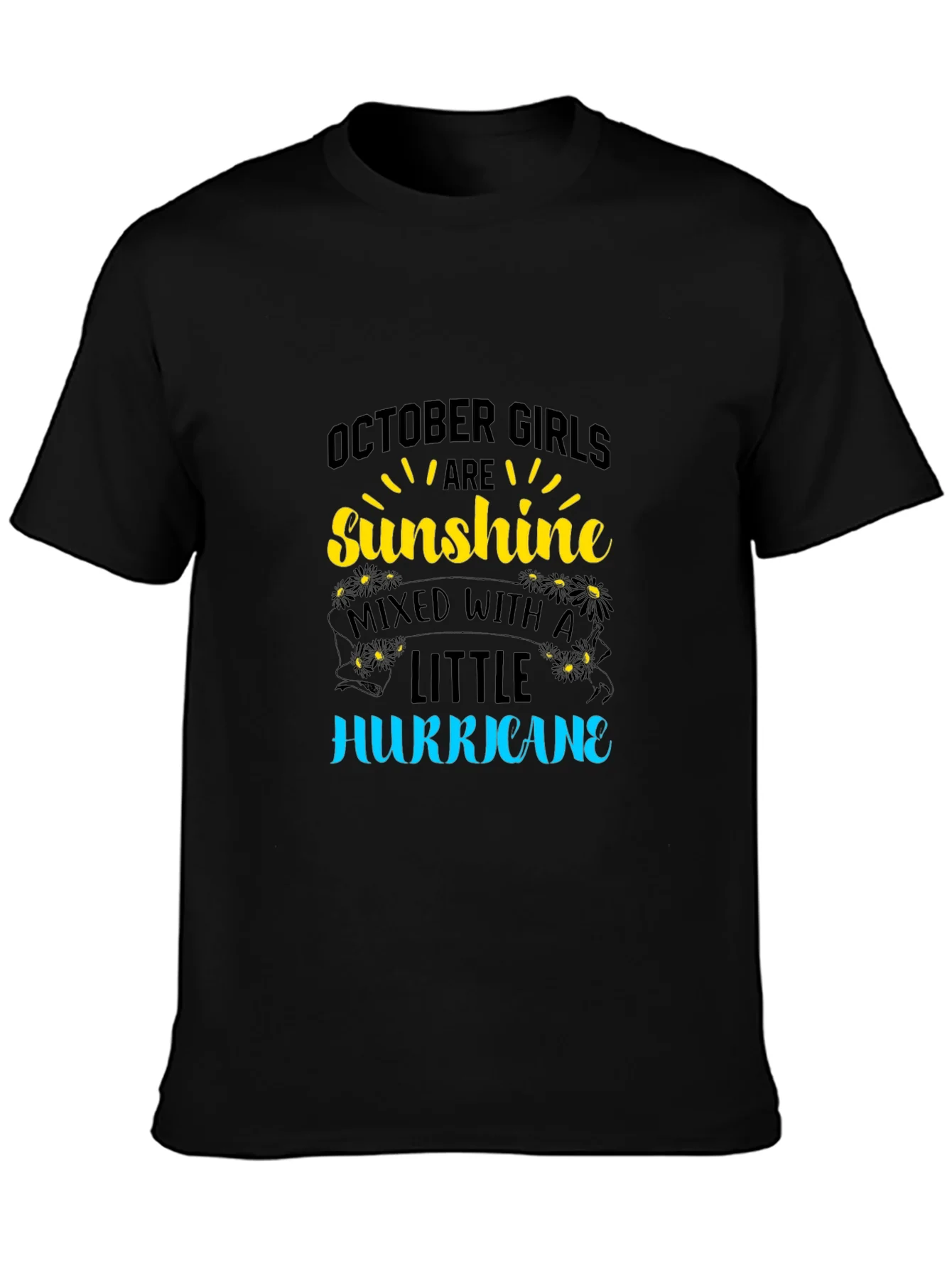 Rebbecca October Girls Sunshine Hurricane Black T-Shirt